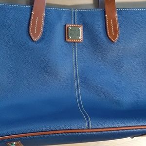 Dooney& Bourke Navy& Brown Tote Handbag